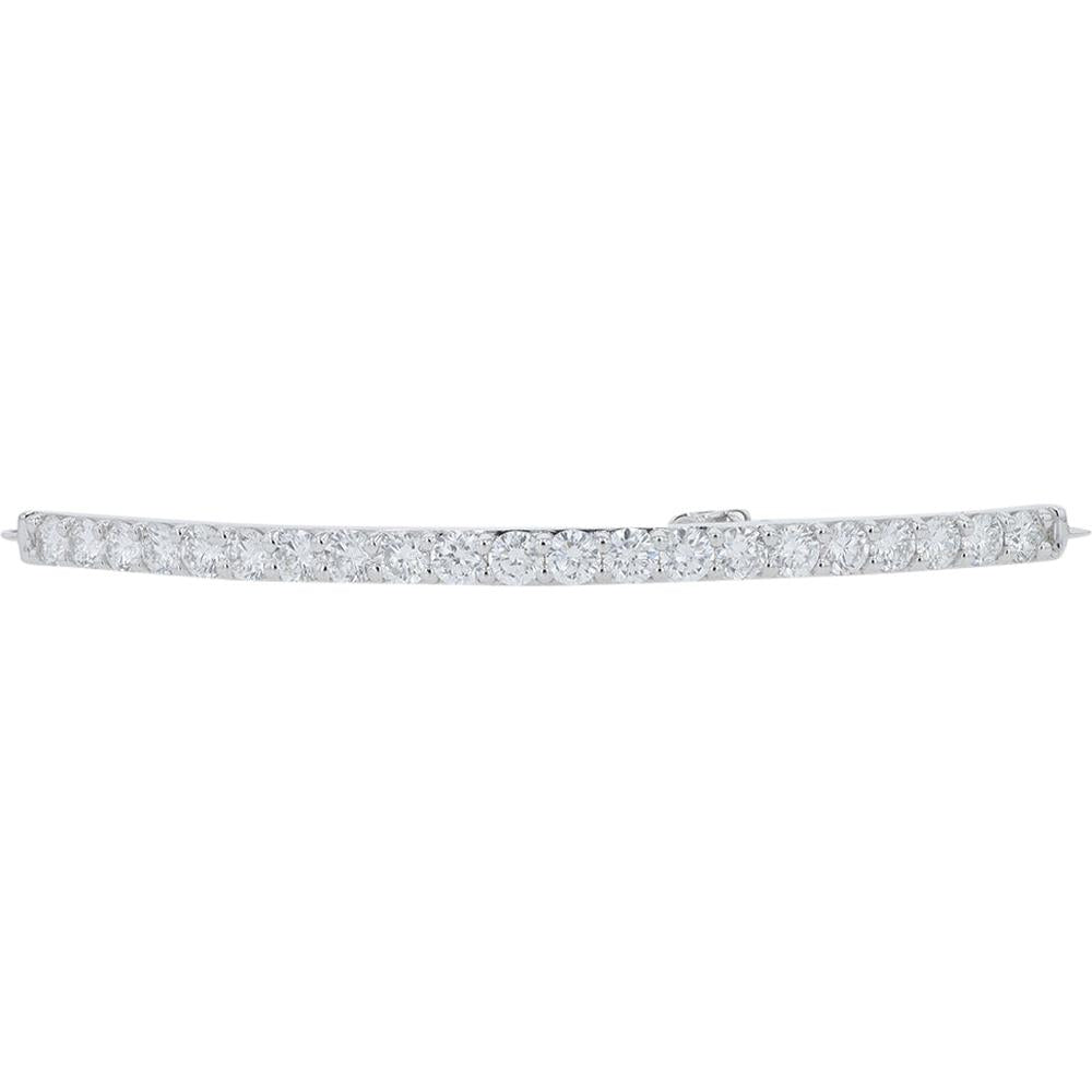 14K White Gold 2.25 Carat Lab Grown Diamond Tennis Bracelet - Elegant Sparkle