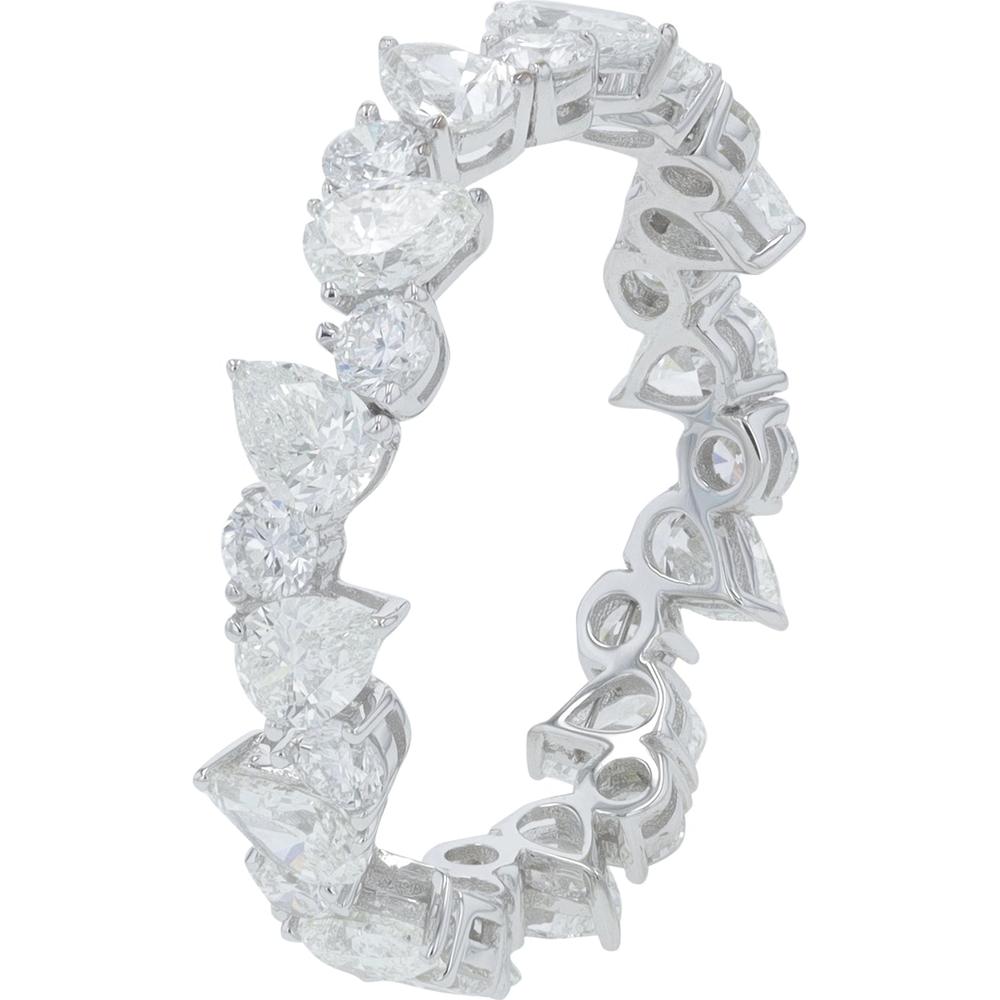 14K White Gold 2.50 Carat Total Weight Lab Grown Diamond Eternity Band