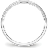 14K White Gold 2.5mm Flat Comfort Fit Wedding Band - Size 6.5 by Luciano & Cie