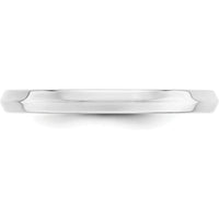 14K White Gold 2.5mm Knife Edge Comfort Fit Wedding Band - Size 5 by Luciano & Cie