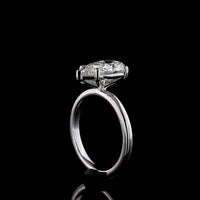 14K White Gold 2.63 Carat Pear Shaped Lab Diamond Solitaire Ring - E VVS2 Clarity with IGI Certification - Covaloro Fine Jewelry