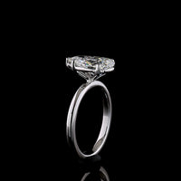 14K White Gold 2.63 Carat Pear Shaped Lab Diamond Solitaire Ring - E VVS2 Clarity with IGI Certification - Covaloro Fine Jewelry
