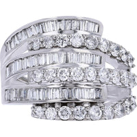 14K White Gold 2 Carat Diamond Solitaire Ring