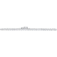 14K White Gold 2 Carat Diamond Tennis Bracelet - Classic Elegance