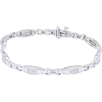 14K White Gold 2 Carat Total Diamond Weight Bracelet
