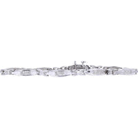 14K White Gold 2 Carat Total Diamond Weight Bracelet