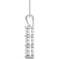 14K White Gold 2 Carat Total Weight Lab Diamond Necklace by Robinson's Jewelers