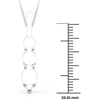 14K White Gold 2 Carat Total Weight Lab Diamond Necklace by Robinson's Jewelers