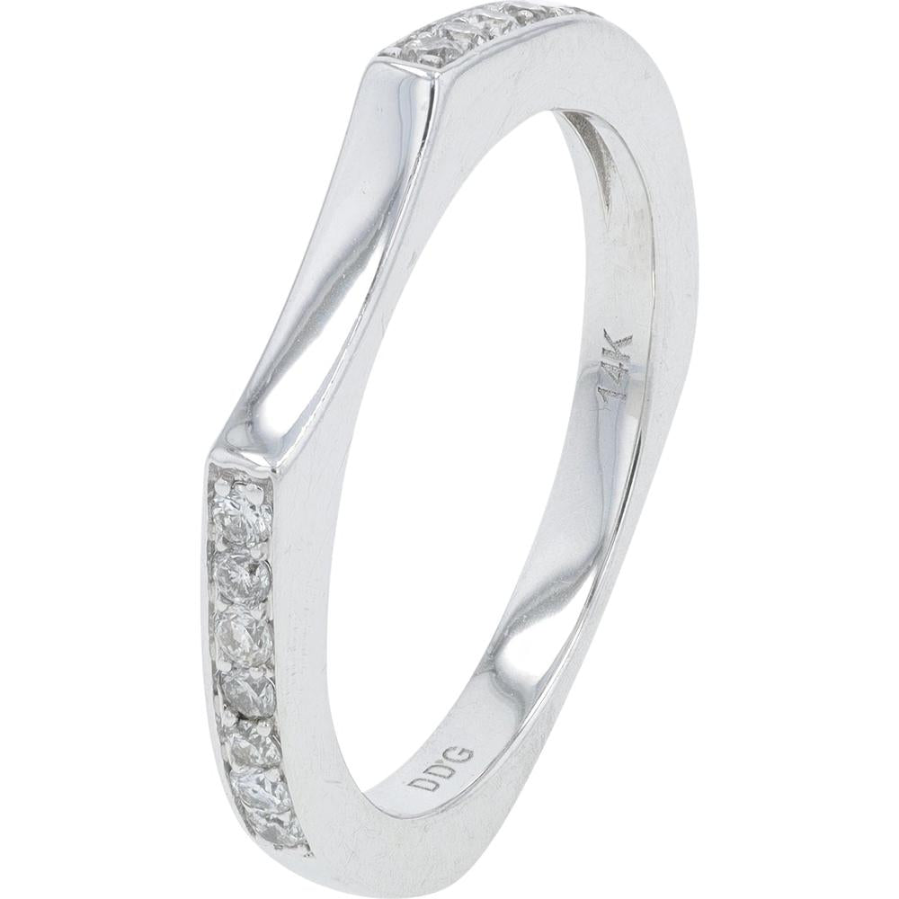 14K White Gold 2 Carat Total Weight Round Diamond Cluster Bridal Set with Pavé Band
