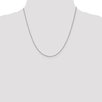 14K White Gold 20" 1.1mm Box Chain with Lobster Clasp by Oro Pregiato