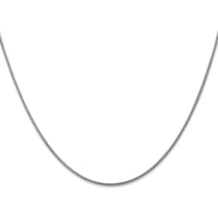 14K White Gold 20" 1.6mm Round Snake Chain with Lobster Clasp by Oro Pregiato
