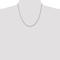 14K White Gold 20" 1.6mm Round Snake Chain with Lobster Clasp by Oro Pregiato