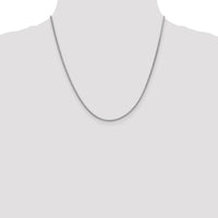 14K White Gold 20" 1.9mm Flat Wheat Chain with Lobster Clasp by Oro Pregiato