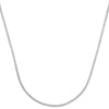 14K White Gold 20" 2.74mm Fancy Ice Chain Necklace with Diamond-Cut Finish by Orozza Fine Jewelry