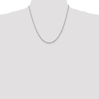 14K White Gold 20" 2.75mm Diamond-Cut Quadruple Rope Chain with Lobster Clasp by Oro Pregiato