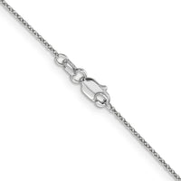 14K White Gold 20" Cable Chain Necklace with Lobster Clasp by Oro Pregiato