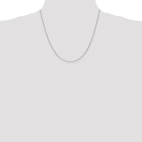 14K White Gold 20" Diamond-Cut Parisian Wheat Chain with Lobster Clasp by Oro Pregiato