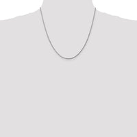 14K White Gold 20" Diamond-Cut Rope Chain Necklace with Lobster Clasp - 1.75mm