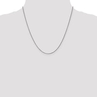 14K White Gold 20" Diamond-Cut Spiga Chain with Spring Ring Clasp by Oro Pregiato