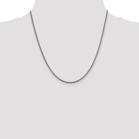 14K White Gold 20" Franco Chain with Lobster Clasp - Polished Finish by Oro Pregiato
