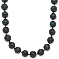 14K White Gold 20" Necklace with 7-8mm Black Akoya Cultured Pearls by Monteluci Fine Jewelry