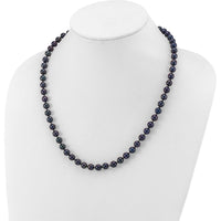 14K White Gold 20" Necklace with 7-8mm Black Akoya Cultured Pearls by Monteluci Fine Jewelry