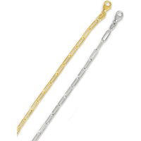 14K White Gold 20" Paperclip Chain Necklace with Lobster Clasp - 2.5mm by Orozza Fine Jewelry