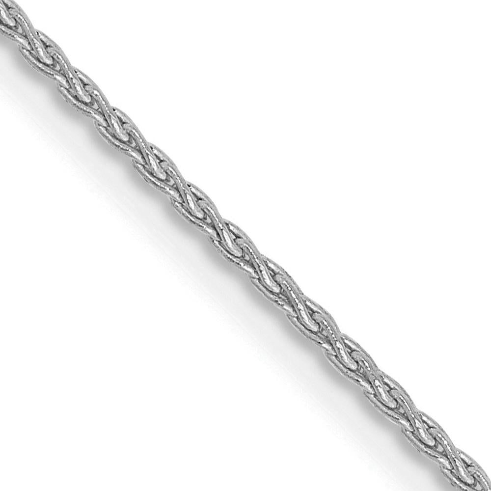 14K White Gold 20" Parisian Wheat Chain Necklace - Rhodium Plated by Oro Pregiato