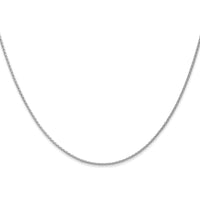 14K White Gold 20" Parisian Wheat Chain Necklace - Rhodium Plated by Oro Pregiato