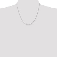 14K White Gold 20" Parisian Wheat Chain Necklace - Rhodium Plated by Oro Pregiato