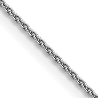 14K White Gold 20" Parisian Wheat Chain with Lobster Clasp by Oro Pregiato