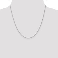 14K White Gold 20" Spiga Chain Necklace with Lobster Clasp by Monteluci Fine Jewelry