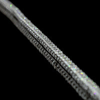 14K White Gold 21" Tennis Necklace with Prong Set Round Lab Diamonds - 4.69 Carat Total Diamond Weight - Covaloro Fine Jewelry