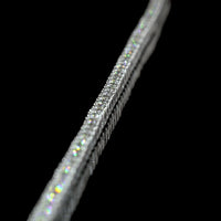 14K White Gold 21" Tennis Necklace with Prong Set Round Lab Diamonds - 4.69 Carat Total Diamond Weight - Covaloro Fine Jewelry