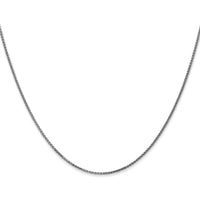 14K White Gold 22" 1.05mm Diamond-Cut Spiga Chain with Spring Ring Clasp by Oro Pregiato