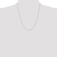 14K White Gold 22" Diamond-Cut Parisian Wheat Chain with Lobster Clasp by Oro Pregiato