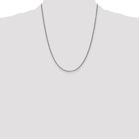14K White Gold 22" Diamond-Cut Spiga Chain with Lobster Clasp - Elegant and Timeless Design by Oro Pregiato