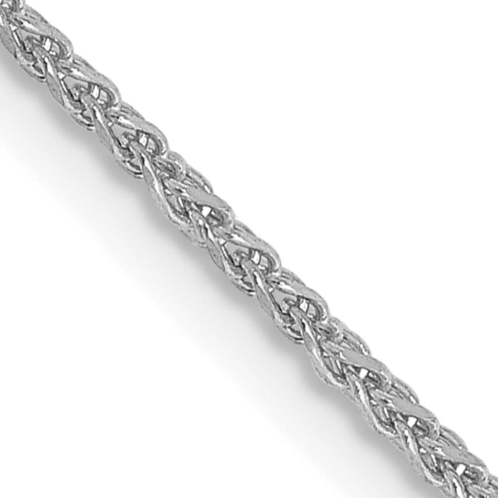 14K White Gold 22" Diamond-Cut Spiga Chain with Lobster Clasp by Oro Pregiato