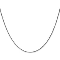 14K White Gold 22" Diamond-Cut Spiga Chain with Lobster Clasp by Oro Pregiato