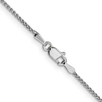 14K White Gold 22" Diamond-Cut Spiga Chain with Lobster Clasp by Oro Pregiato