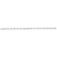 14K White Gold 22" French Cable Chain with Polished Finish - 4.8mm Width by Orozza Fine Jewelry
