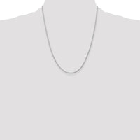 14K White Gold 22" Parisian Wheat Chain with Lobster Clasp - Polished Finish by Oro Pregiato