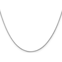 14K White Gold 22" Spiga Wheat Chain Necklace with Spring Ring Clasp by Oro Pregiato
