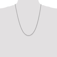 14K White Gold 24" 2.1mm Spiga Chain with Lobster Clasp by Oro Pregiato