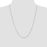 14K White Gold 24" Curb Chain with Spring Ring Clasp by Oro Pregiato