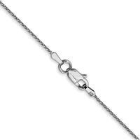 14K White Gold 24" Diamond-Cut Parisian Wheat Chain Necklace with Lobster Clasp by Oro Pregiato