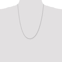 14K White Gold 24" Diamond-Cut Parisian Wheat Chain with Lobster Clasp by Oro Pregiato