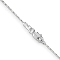 14K White Gold 24" Diamond-Cut Round Open Link Cable Chain with Lobster Clasp by Oro Pregiato