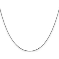 14K White Gold 24" Diamond-Cut Spiga Chain with Lobster Clasp - 0.85mm Width by Oro Pregiato
