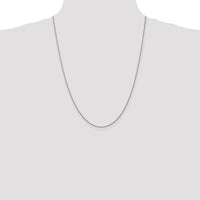 14K White Gold 24" Diamond-Cut Spiga Chain with Lobster Clasp by Oro Pregiato